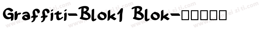 Graffiti-Blok1 Blok字体转换